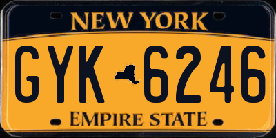 NY license plate GYK6246