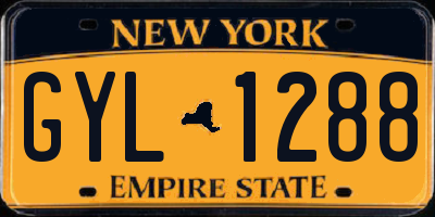 NY license plate GYL1288