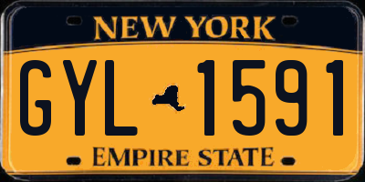 NY license plate GYL1591
