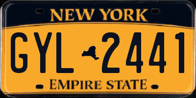 NY license plate GYL2441