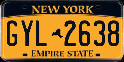 NY license plate GYL2638