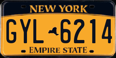 NY license plate GYL6214