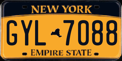 NY license plate GYL7088