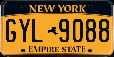 NY license plate GYL9088