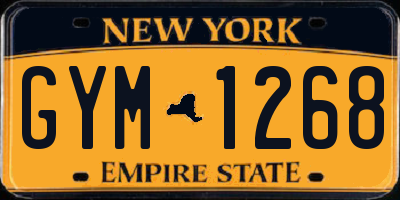 NY license plate GYM1268