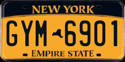 NY license plate GYM6901