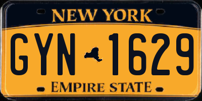 NY license plate GYN1629