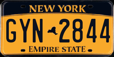 NY license plate GYN2844