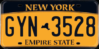 NY license plate GYN3528