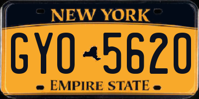 NY license plate GYO5620