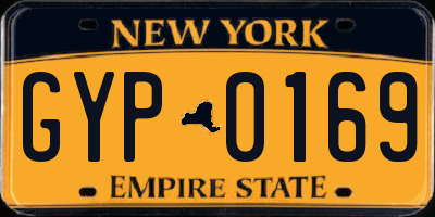 NY license plate GYP0169