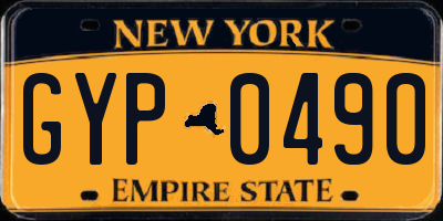NY license plate GYP0490