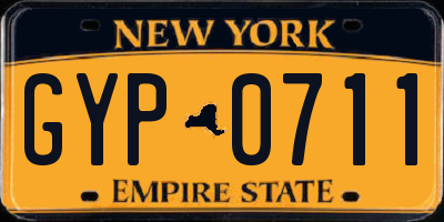 NY license plate GYP0711