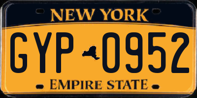 NY license plate GYP0952