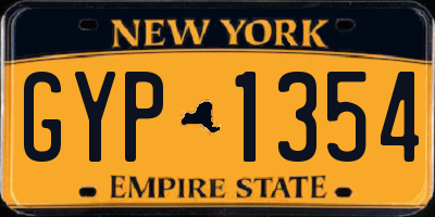 NY license plate GYP1354