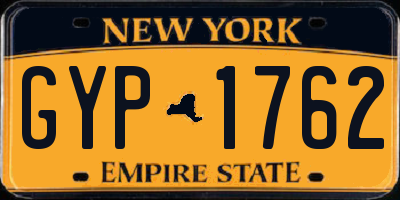 NY license plate GYP1762