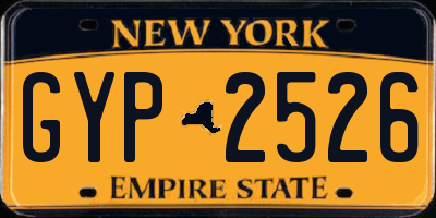 NY license plate GYP2526