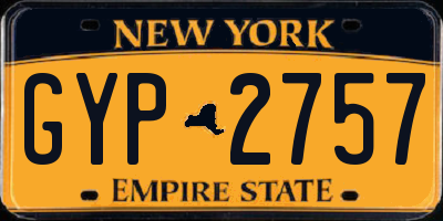 NY license plate GYP2757