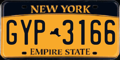 NY license plate GYP3166