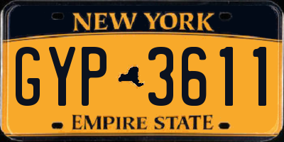 NY license plate GYP3611
