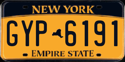 NY license plate GYP6191