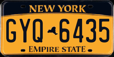 NY license plate GYQ6435
