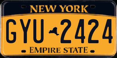 NY license plate GYU2424