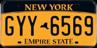 NY license plate GYY6569