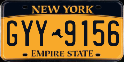 NY license plate GYY9156
