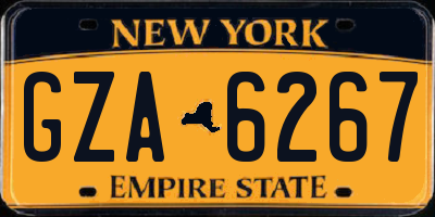 NY license plate GZA6267