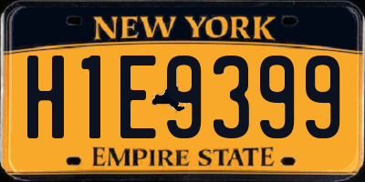 NY license plate H1E9399