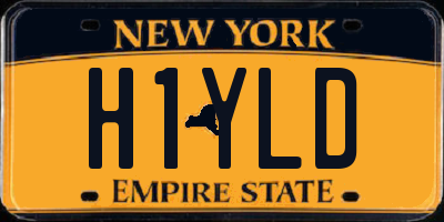 NY license plate H1YLD