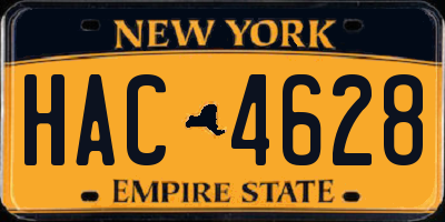 NY license plate HAC4628
