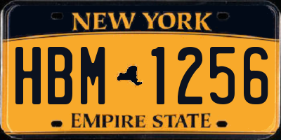 NY license plate HBM1256
