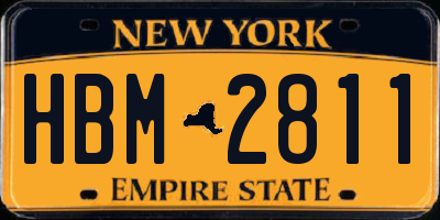 NY license plate HBM2811