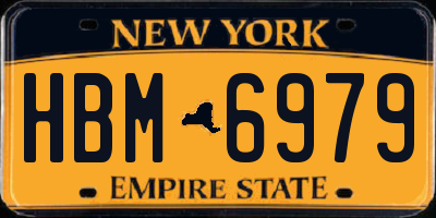 NY license plate HBM6979