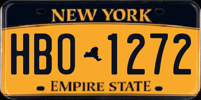 NY license plate HBO1272