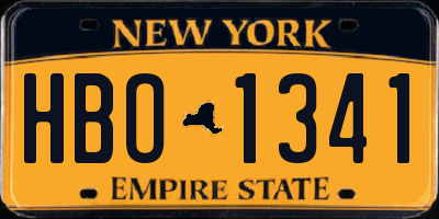 NY license plate HBO1341