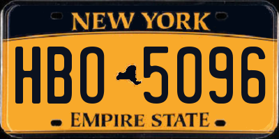 NY license plate HBO5096