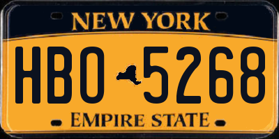 NY license plate HBO5268