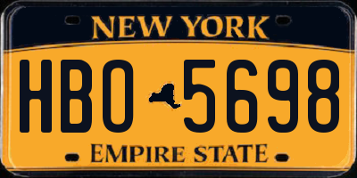 NY license plate HBO5698
