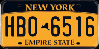 NY license plate HBO6516