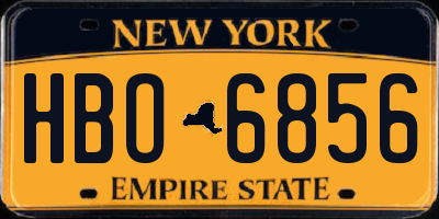 NY license plate HBO6856