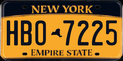 NY license plate HBO7225