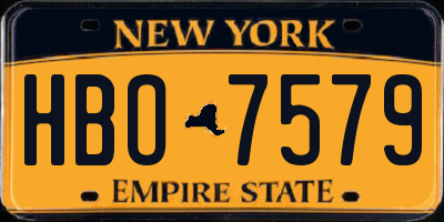NY license plate HBO7579