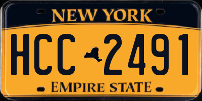 NY license plate HCC2491