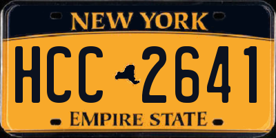NY license plate HCC2641