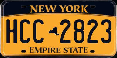 NY license plate HCC2823