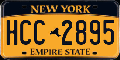 NY license plate HCC2895