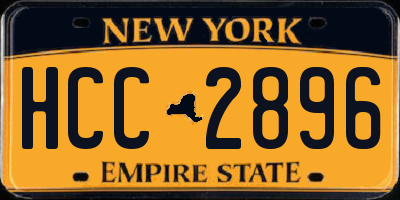 NY license plate HCC2896